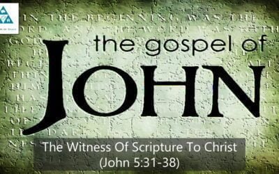 #30: The Witness of Scripture to Christ[Sermon]
