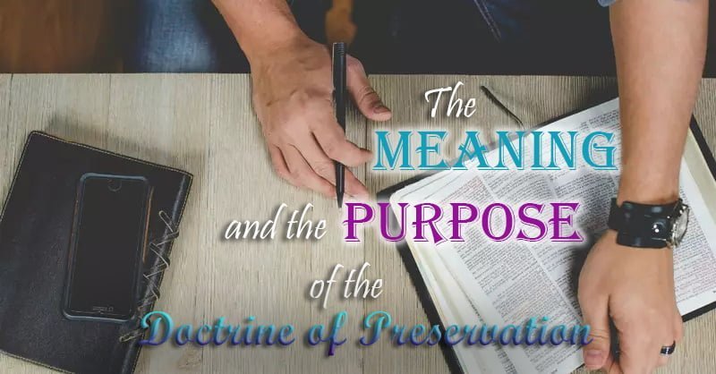 The Meaning and Purpose of the Doctrine of Preservation