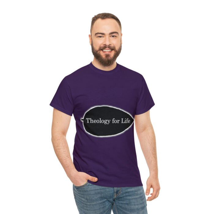 Theology for Life - Dark Colors - Unisex Heavy Cotton Tee 1