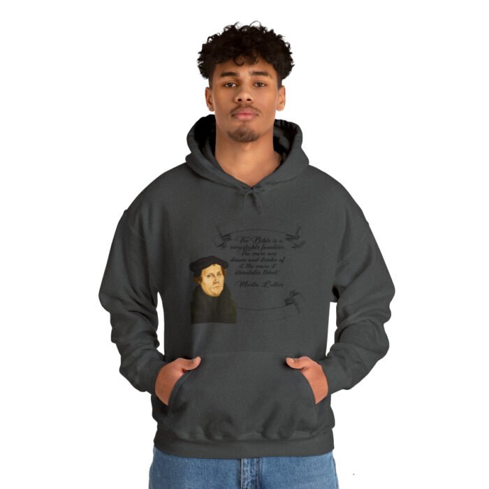 The Bible is a Remarkable Fountain - Martin Luther - Unisex Heavy Blend™ Hooded Sweatshirt 60