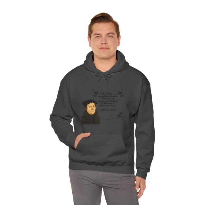 The Bible is a Remarkable Fountain - Martin Luther - Unisex Heavy Blend™ Hooded Sweatshirt 62