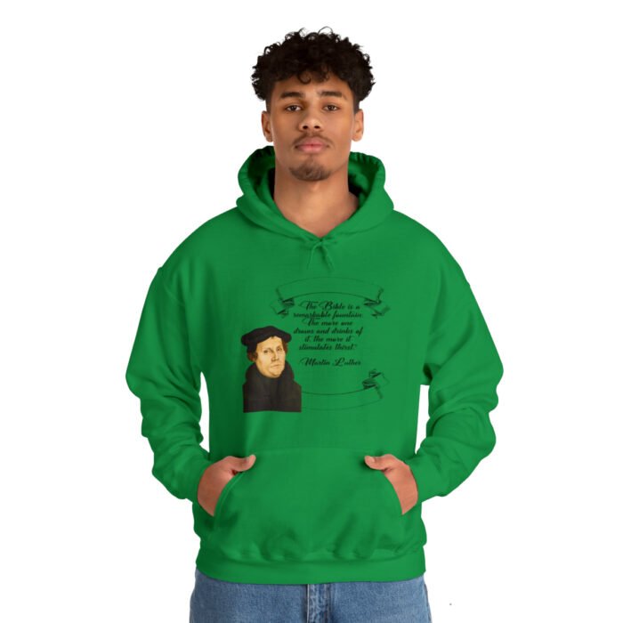 The Bible is a Remarkable Fountain - Martin Luther - Unisex Heavy Blend™ Hooded Sweatshirt 51
