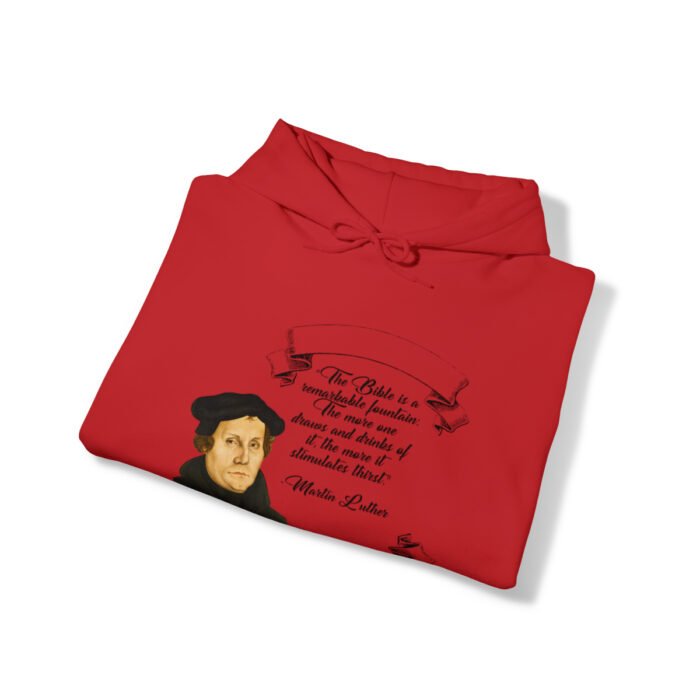 The Bible is a Remarkable Fountain - Martin Luther - Unisex Heavy Blend™ Hooded Sweatshirt 103