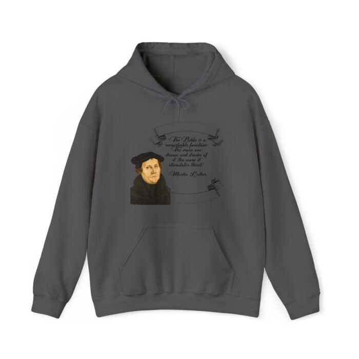 The Bible is a Remarkable Fountain - Martin Luther - Unisex Heavy Blend™ Hooded Sweatshirt 73