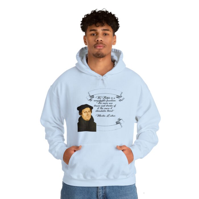 The Bible is a Remarkable Fountain - Martin Luther - Unisex Heavy Blend™ Hooded Sweatshirt 69