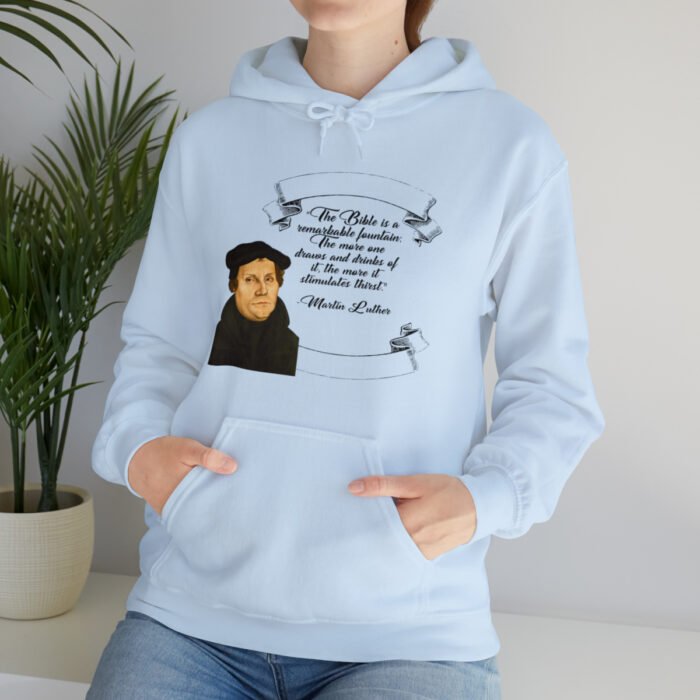 The Bible is a Remarkable Fountain - Martin Luther - Unisex Heavy Blend™ Hooded Sweatshirt 72