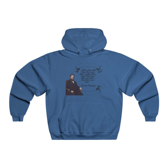 Spurgeon - God Writes with a Pen that Never Blots - Men's NUBLEND® Hooded Sweatshirt 9
