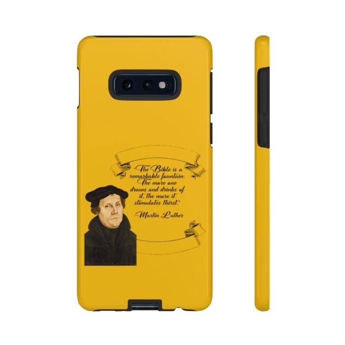 The Bible is a Remarkable Fountain - Martin Luther - Yellow - Samsung Galaxy Tough Cases 7