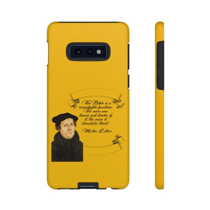 The Bible is a Remarkable Fountain - Martin Luther - Yellow - Samsung Galaxy Tough Cases 8