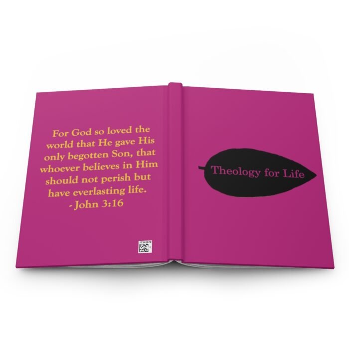 Theology for Life - Hot Pink - Hardcover Journal Matte 5