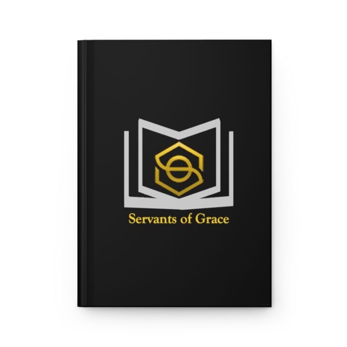 Servants of Grace - John 3:16 - Black, Gold, Silver Hardcover Journal Matte 2