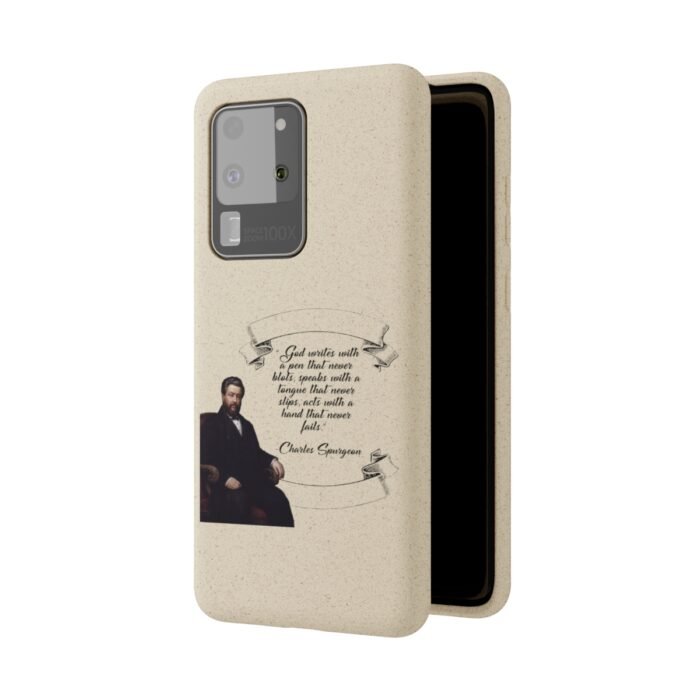 Spurgeon - God Writes with a Pen that Never Blots - Samsung Galaxy S20 - S22 Biodegradable Cases 77