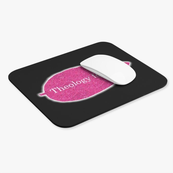 Theology for Life - Black and Pink Glitter - Mouse Pad (Rectangle) 3