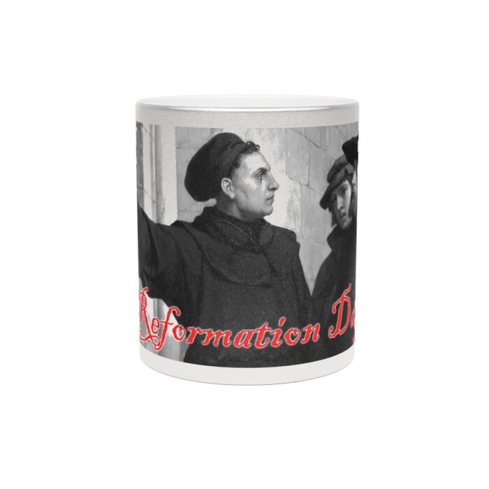 Reformation Day - Martin Luther - Metallic Mug (SilverGold) 2
