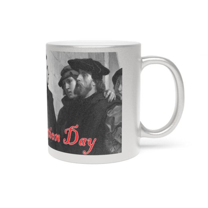 Reformation Day - Martin Luther - Metallic Mug (SilverGold) 4
