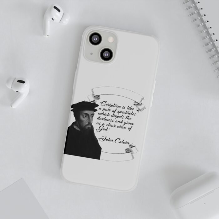 Calvin - Scripture is Like a Pair of Spectacles - White iPhone 13, Mini, Pro, Pro Max Flexi Cases 3