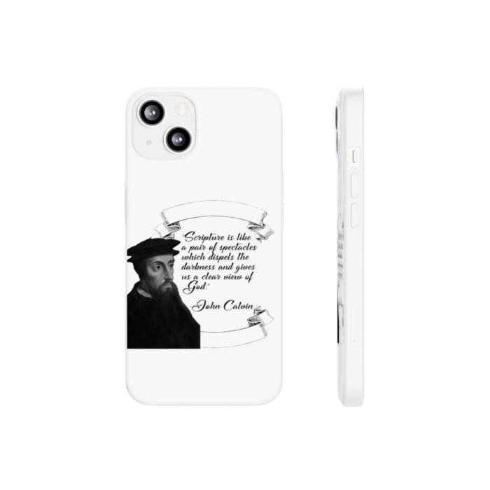Calvin - Scripture is Like a Pair of Spectacles - White iPhone 13, Mini, Pro, Pro Max Flexi Cases 1