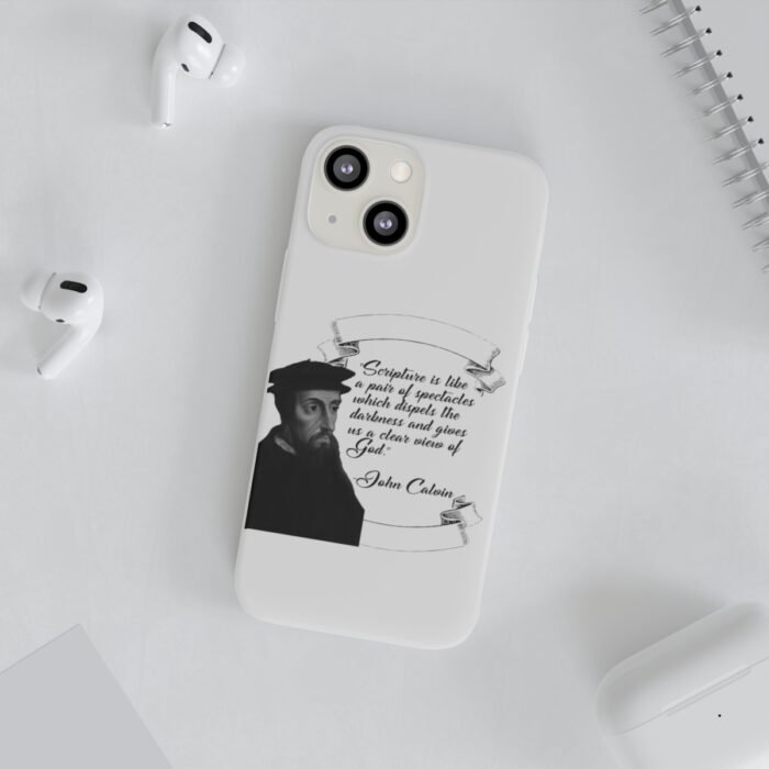 Calvin - Scripture is Like a Pair of Spectacles - White iPhone 13, Mini, Pro, Pro Max Flexi Cases 22