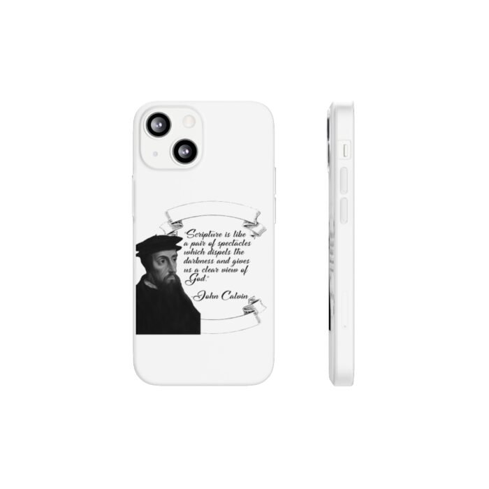 Calvin - Scripture is Like a Pair of Spectacles - White iPhone 13, Mini, Pro, Pro Max Flexi Cases 8
