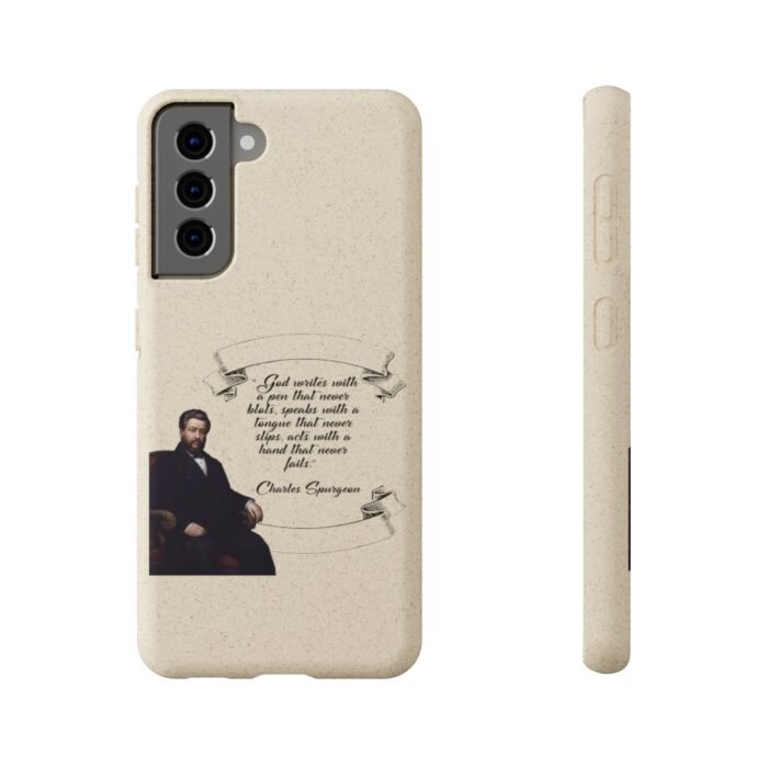 Spurgeon - God Writes with a Pen that Never Blots - Samsung Galaxy S20 - S22 Biodegradable Cases 34