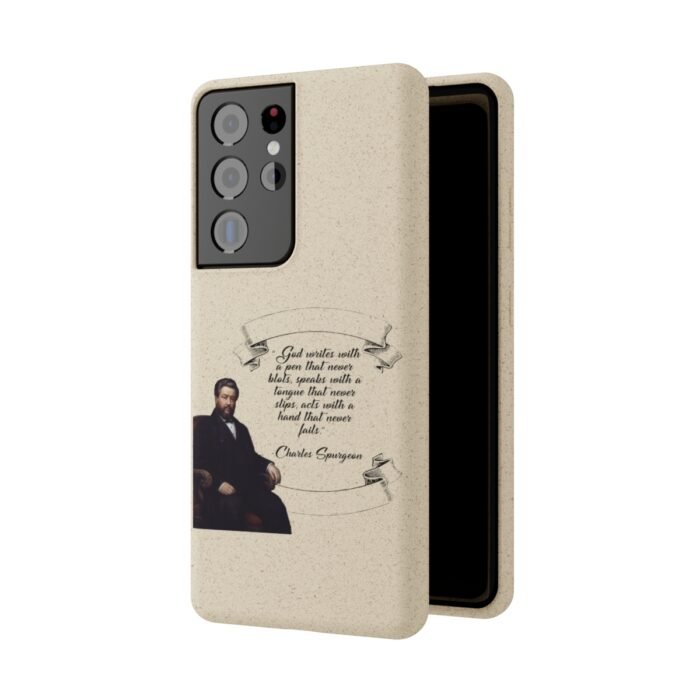 Spurgeon - God Writes with a Pen that Never Blots - Samsung Galaxy S20 - S22 Biodegradable Cases 45