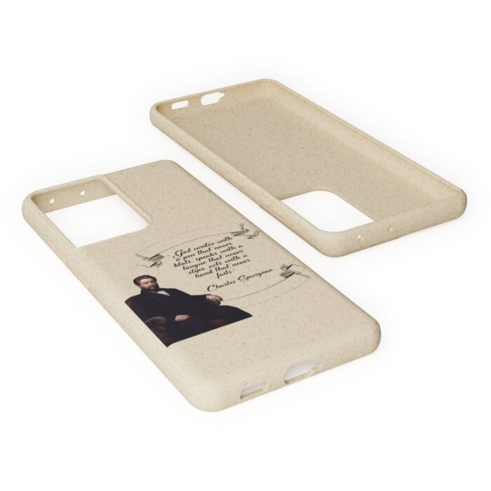 Spurgeon - God Writes with a Pen that Never Blots - Samsung Galaxy S20 - S22 Biodegradable Cases 48