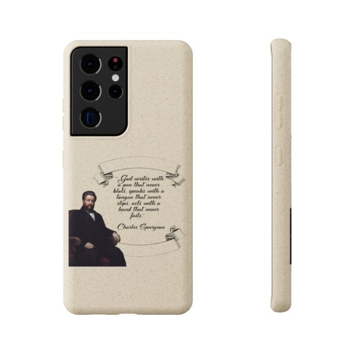 Spurgeon - God Writes with a Pen that Never Blots - Samsung Galaxy S20 - S22 Biodegradable Cases 61