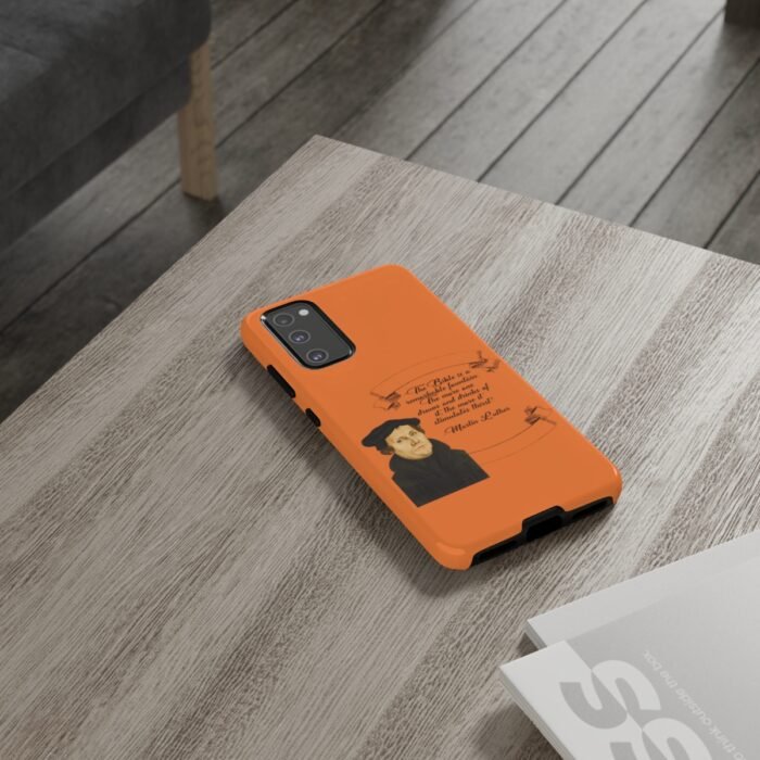 The Bible is a Remarkable Fountain - Martin Luther - Orange - Samsung Galaxy Tough Cases 66