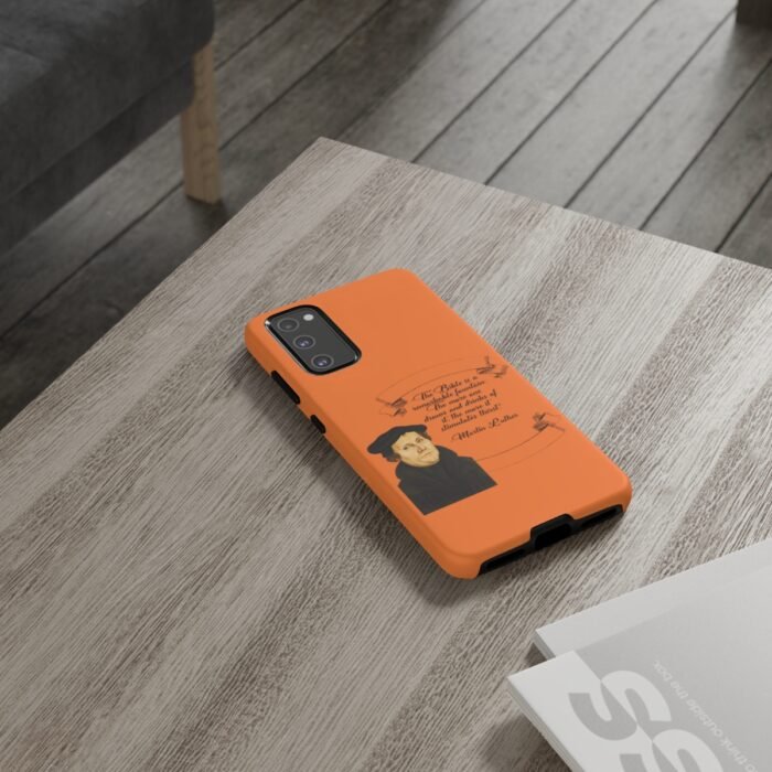 The Bible is a Remarkable Fountain - Martin Luther - Orange - Samsung Galaxy Tough Cases 68