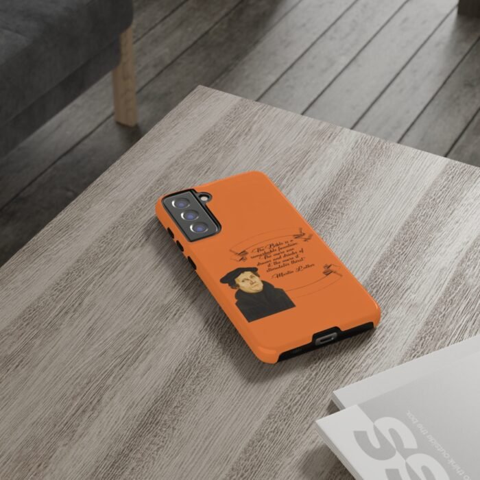 The Bible is a Remarkable Fountain - Martin Luther - Orange - Samsung Galaxy Tough Cases 56