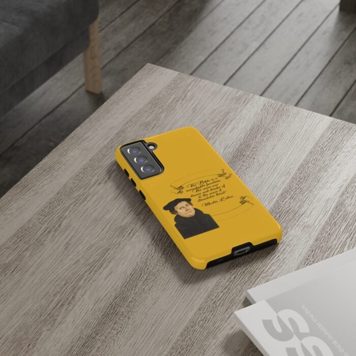 The Bible is a Remarkable Fountain - Martin Luther - Yellow - Samsung Galaxy Tough Cases 56