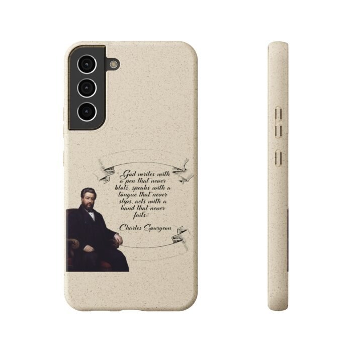 Spurgeon - God Writes with a Pen that Never Blots - Samsung Galaxy S20 - S22 Biodegradable Cases 6