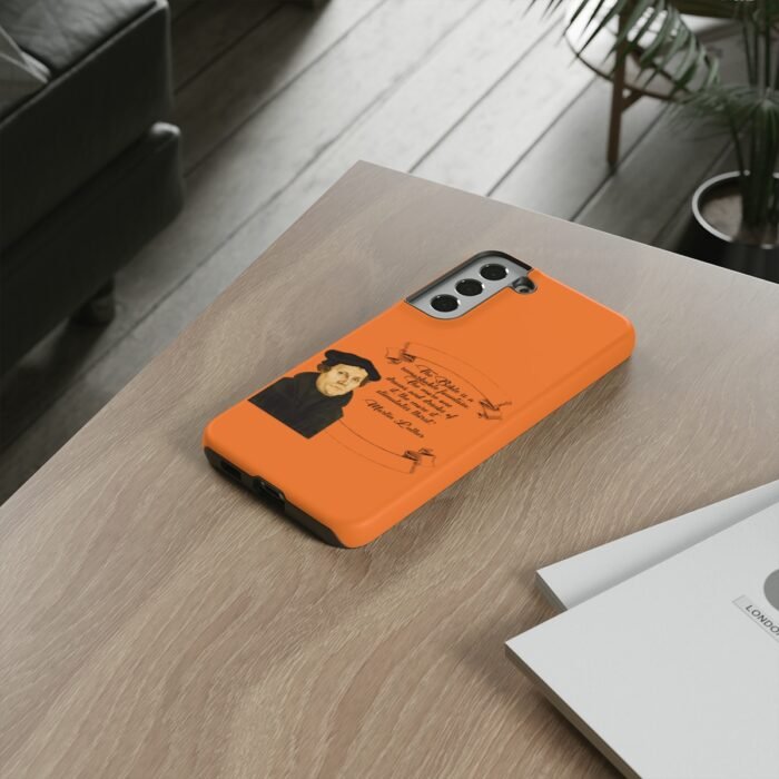 The Bible is a Remarkable Fountain - Martin Luther - Orange - Samsung Galaxy Tough Cases 38