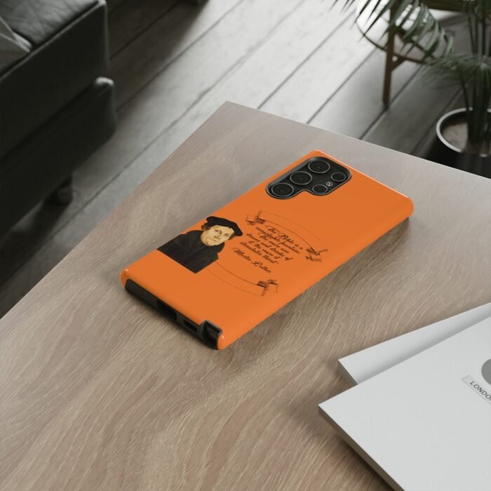 The Bible is a Remarkable Fountain - Martin Luther - Orange - Samsung Galaxy Tough Cases 40