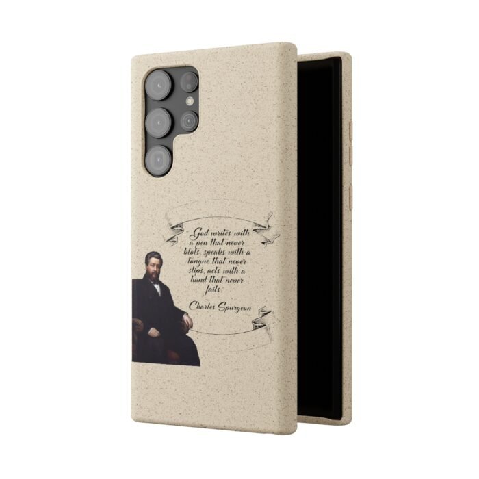 Spurgeon - God Writes with a Pen that Never Blots - Samsung Galaxy S20 - S22 Biodegradable Cases 29