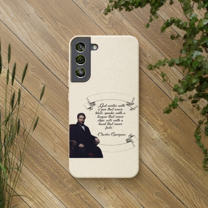 Spurgeon - God Writes with a Pen that Never Blots - Samsung Galaxy S20 - S22 Biodegradable Cases 24