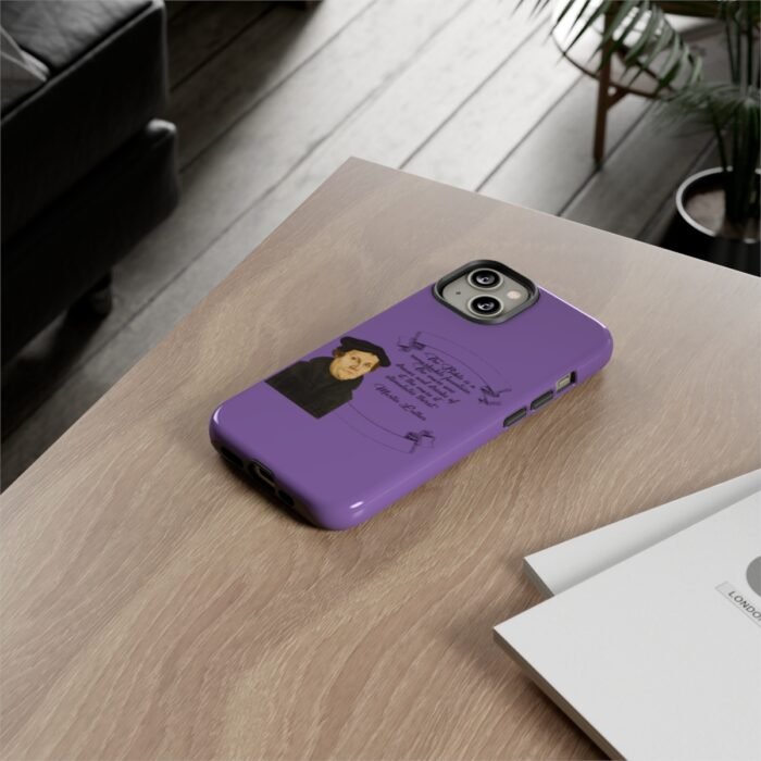 The Bible is a Remarkable Fountain - Martin Luther - Lilac - iPhone Tough Cases 4