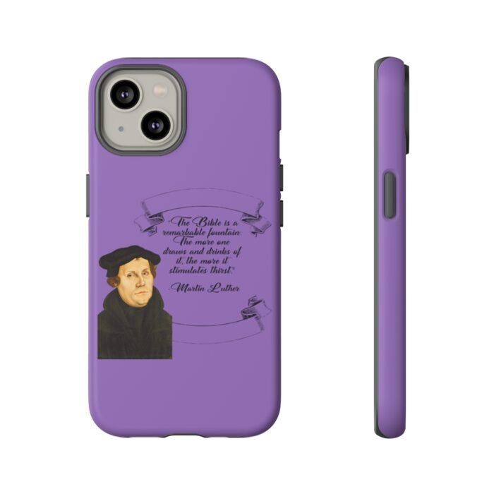 The Bible is a Remarkable Fountain - Martin Luther - Lilac - iPhone Tough Cases 5