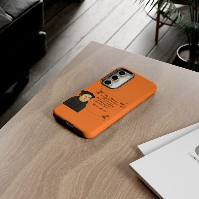 The Bible is a Remarkable Fountain - Martin Luther - Orange - Samsung Galaxy Tough Cases 14