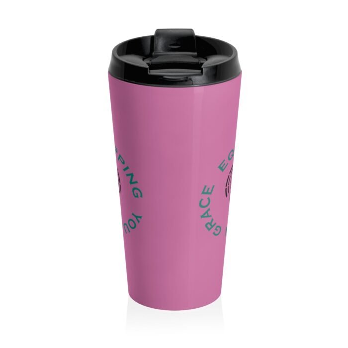 Equipping You in Grace - Pink - Stainless Steel Travel Mug 3