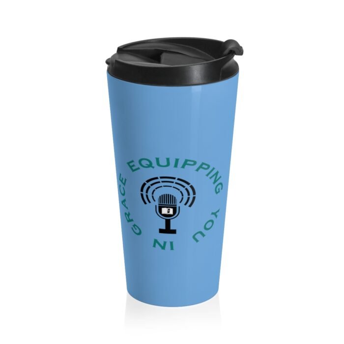 Equipping You in Grace - Blue - Stainless Steel Travel Mug 1