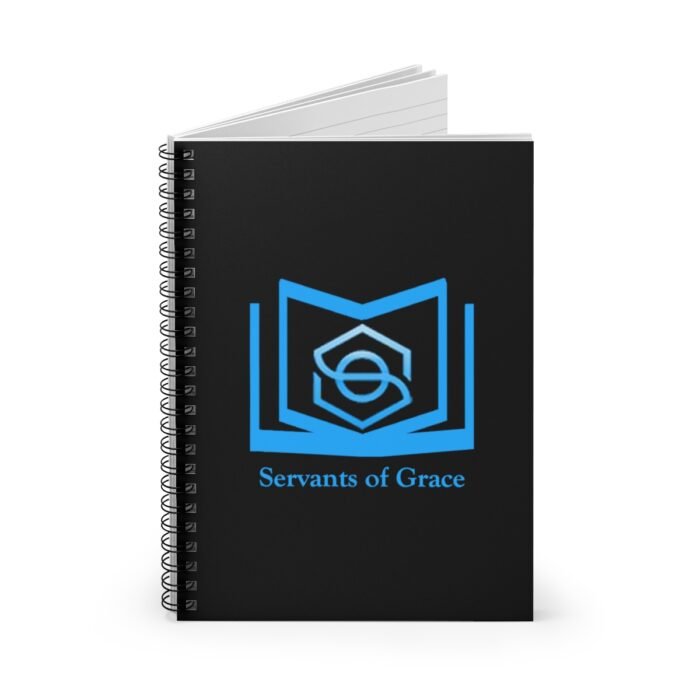 Servants of Grace - Black, Blue Spiral Notebook - Ruled Line 2