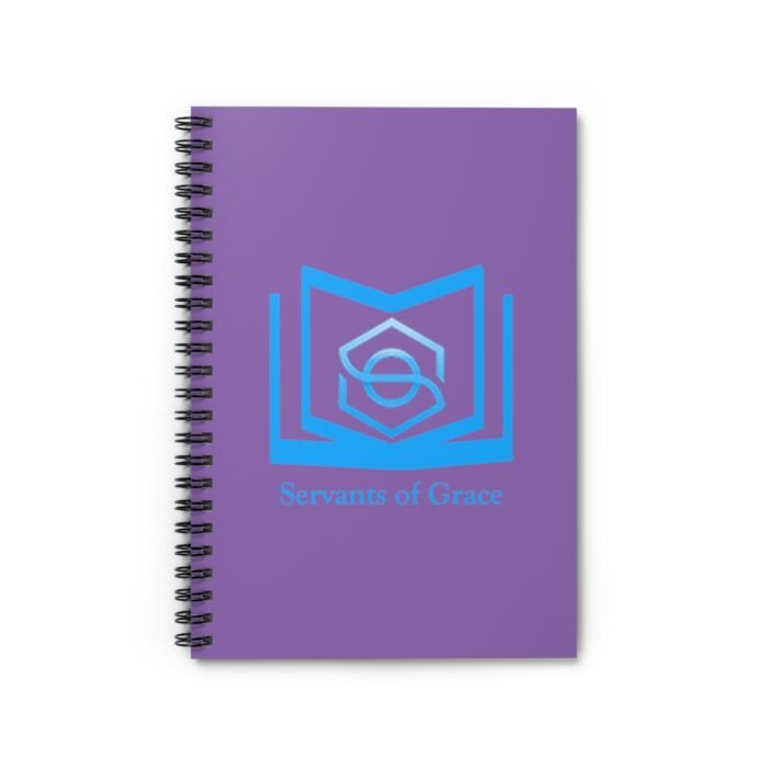 Servants of Grace - Purple, Blue Spiral Notebook - Ruled Line 1