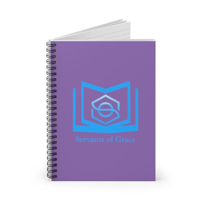 Servants of Grace - Purple, Blue Spiral Notebook - Ruled Line 2
