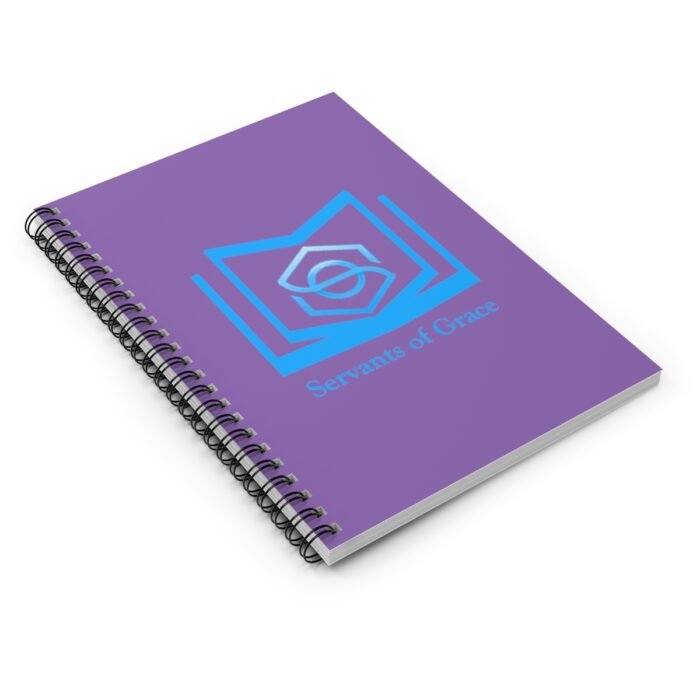 Servants of Grace - Purple, Blue Spiral Notebook - Ruled Line 3