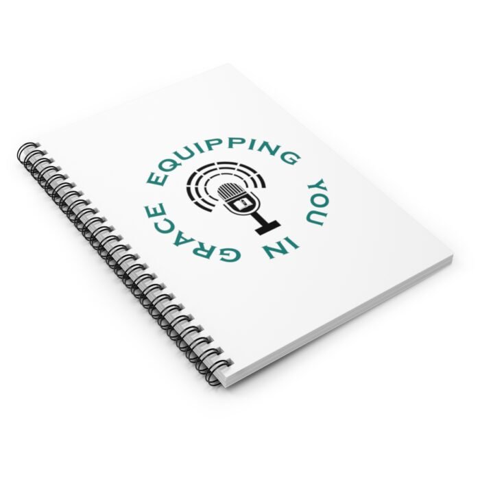 Equipping You in Grace - White - Spiral Notebook - Ruled Line 3