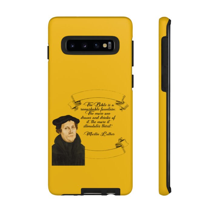 The Bible is a Remarkable Fountain - Martin Luther - Yellow - Samsung Galaxy Tough Cases 5