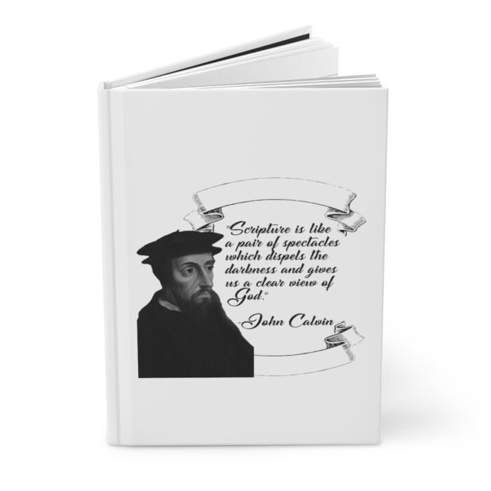 Calvin - Scripture is Like a Pair of Spectacles - White Hardcover Journal Matte 1
