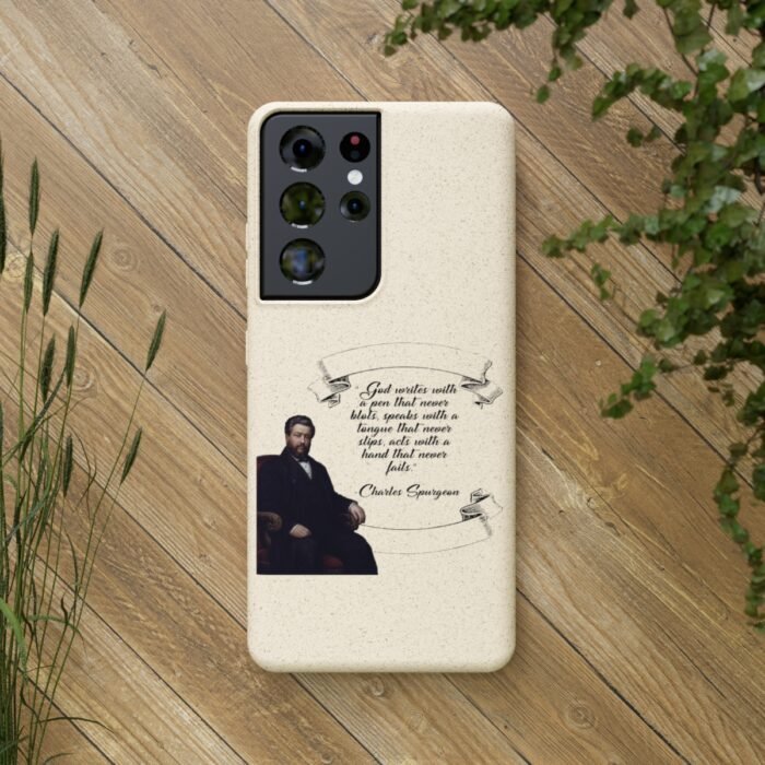 Spurgeon - God Writes with a Pen that Never Blots - Samsung Galaxy S20 - S22 Biodegradable Cases 35
