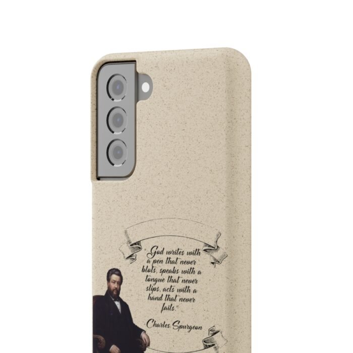 Spurgeon - God Writes with a Pen that Never Blots - Samsung Galaxy S20 - S22 Biodegradable Cases 16